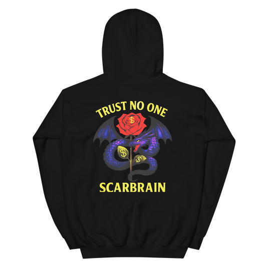 Felpa "TRUST NO ONE" con cappuccio